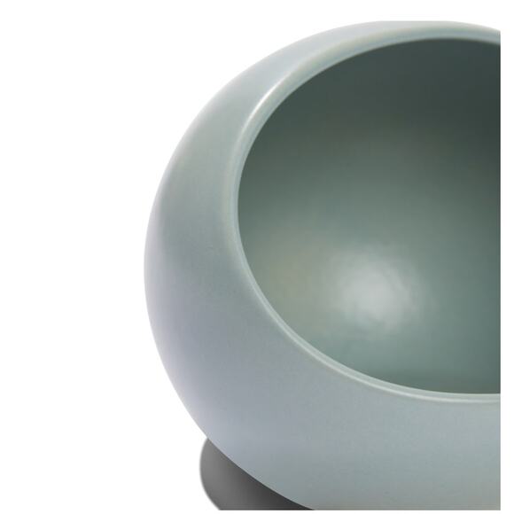 NIB Year & Day Salt Cellar Ceramic Stoneware Kitchenware Palm Blue Green - Picture 3 of 11